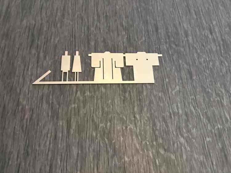 トイレのマークまでお洒落な雰囲気を演出