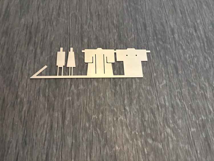 トイレのマークまでお洒落な雰囲気を演出