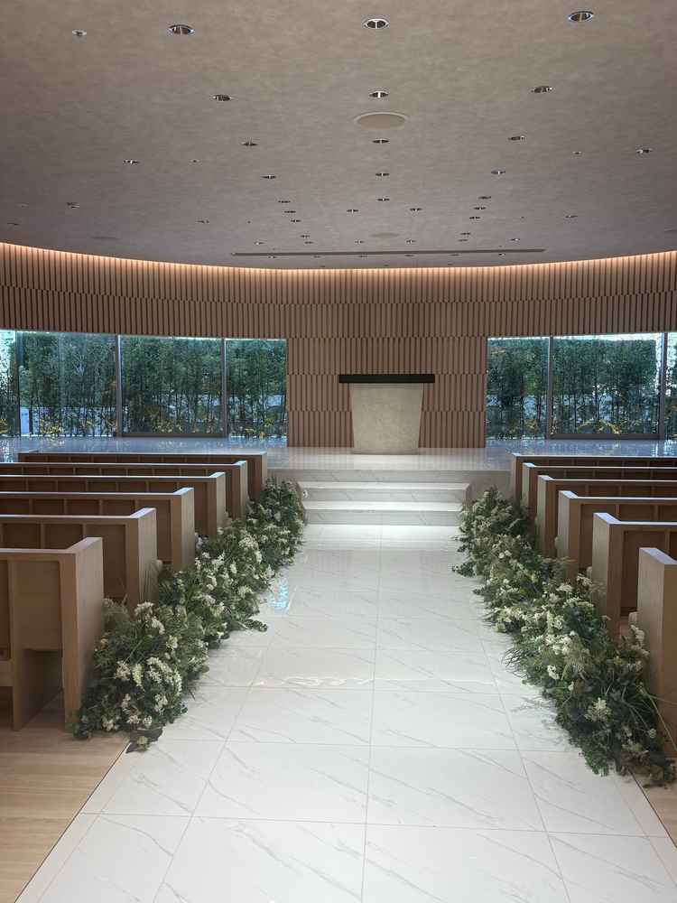 チャペルです。広々としています。