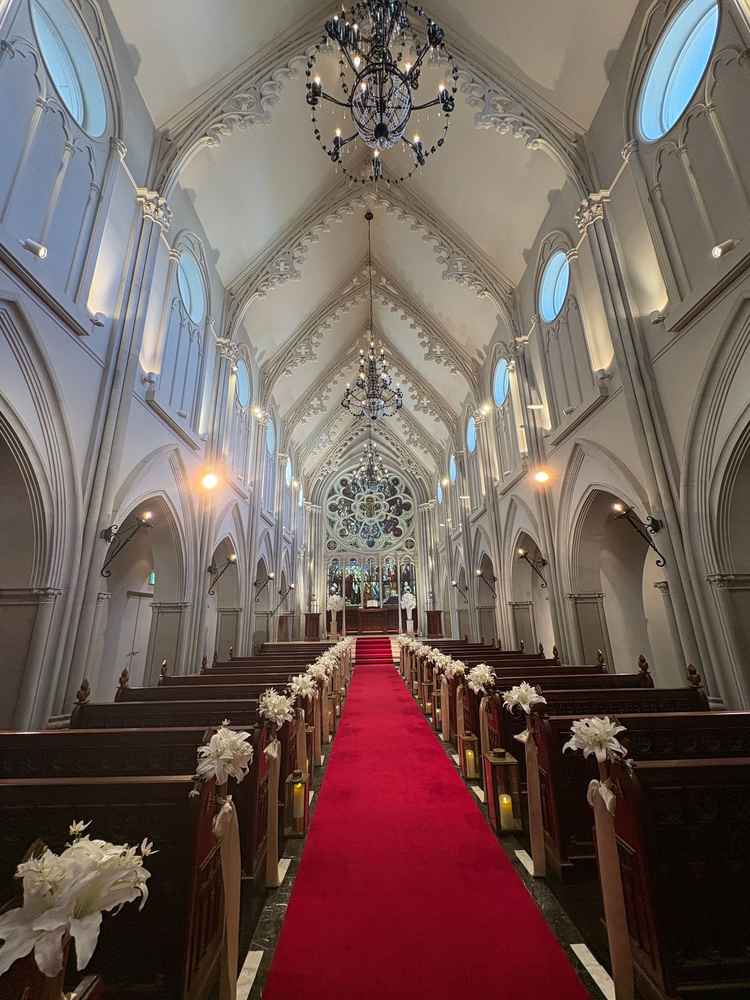 20メートルのバージンロード