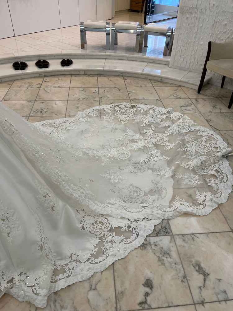 初めてのドレス試着でした。