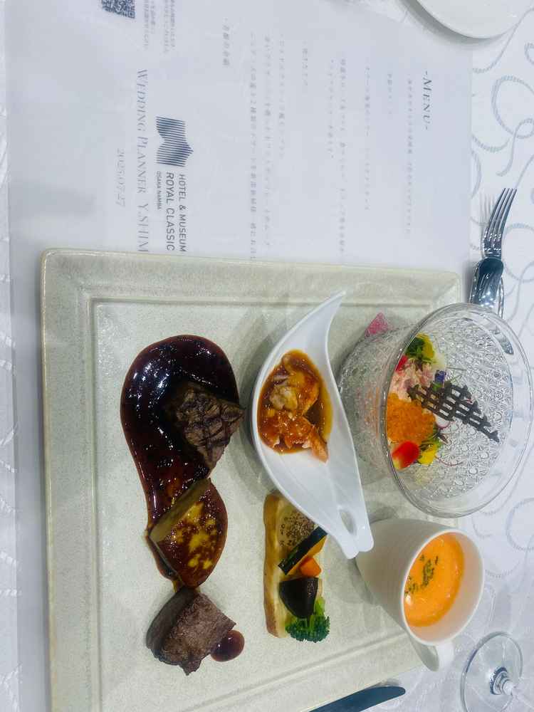 ホテルの料理なので、安心して試食を楽しめました！