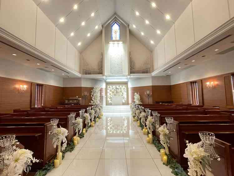 屋上チャペル、室内