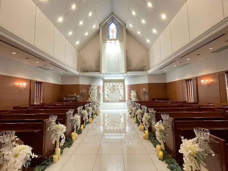 屋上チャペル、室内