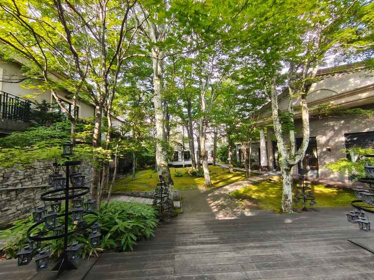 占有できる中庭です。とても素敵でした。