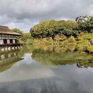 挙式前の撮影に訪れる庭園内の写真