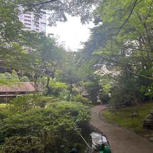敷地内には立派な庭園が備えられており、前撮りで和装するのにとてもよいロケーションだなと感じた。