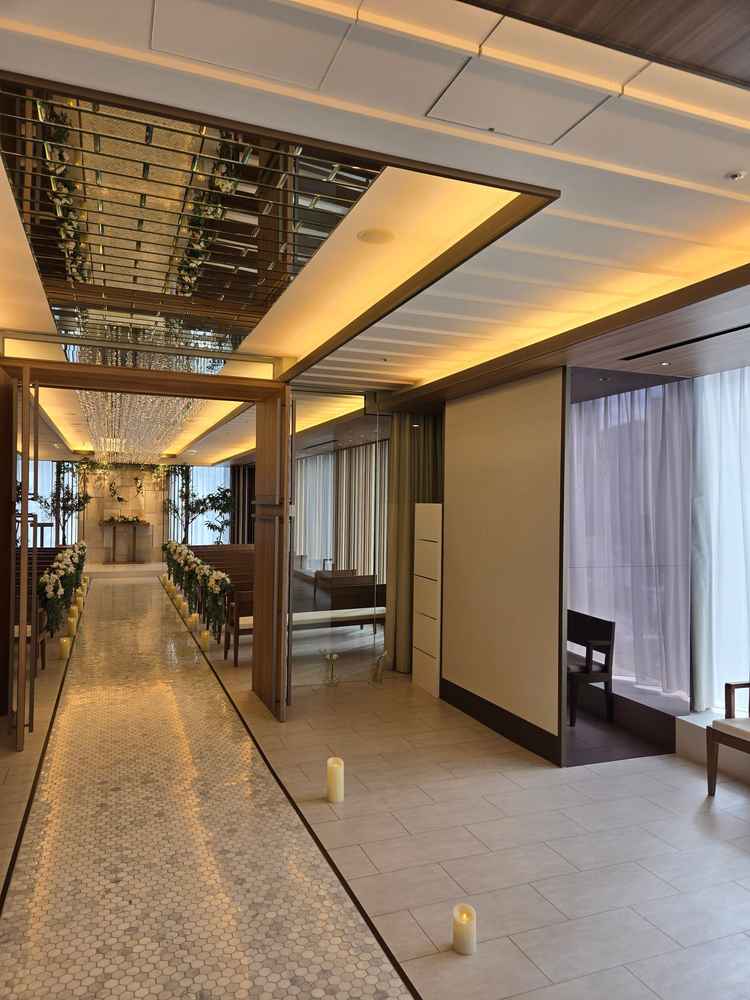 チャペルの前のスペース