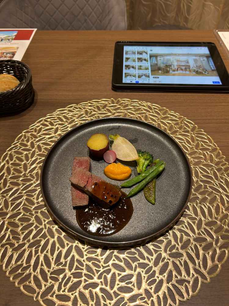 和牛の試食。