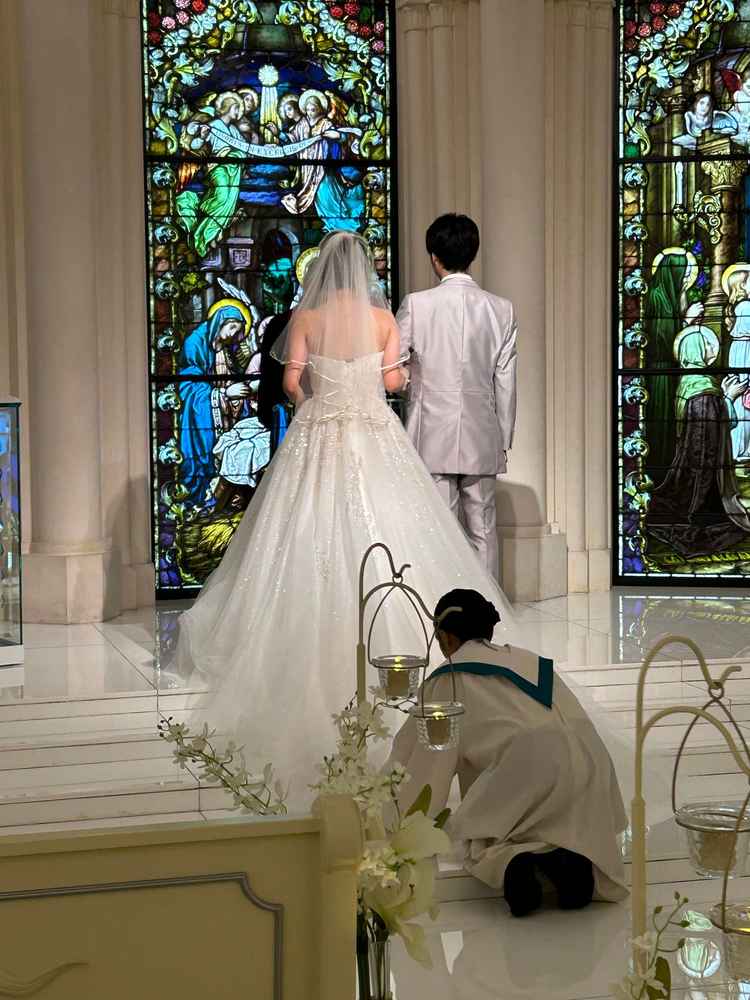 模擬挙式の様子。