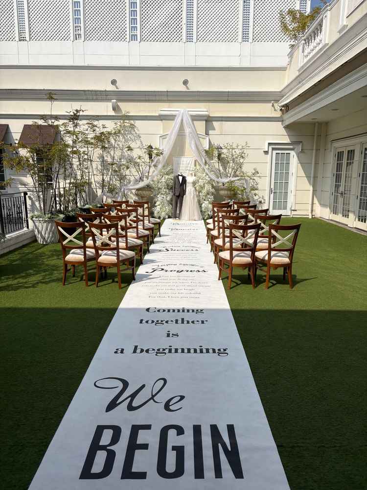 当日の天候に合わせて、挙式会場をガーデンにするかチャペルにするかを決定できる点が良かったです。