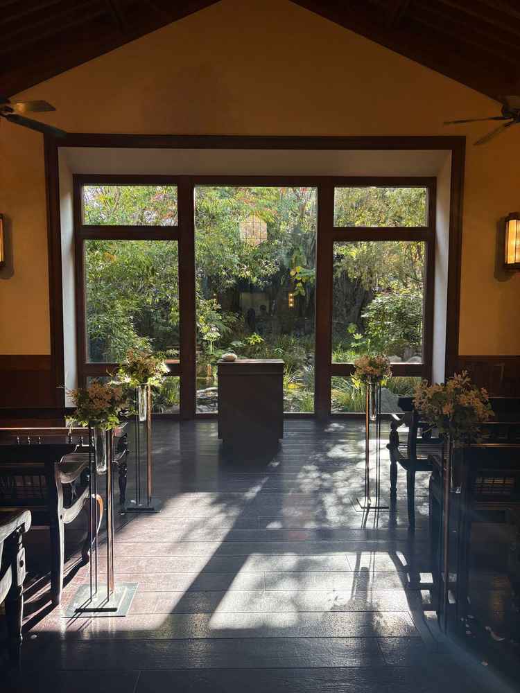 チャペルのあたたかな雰囲気。