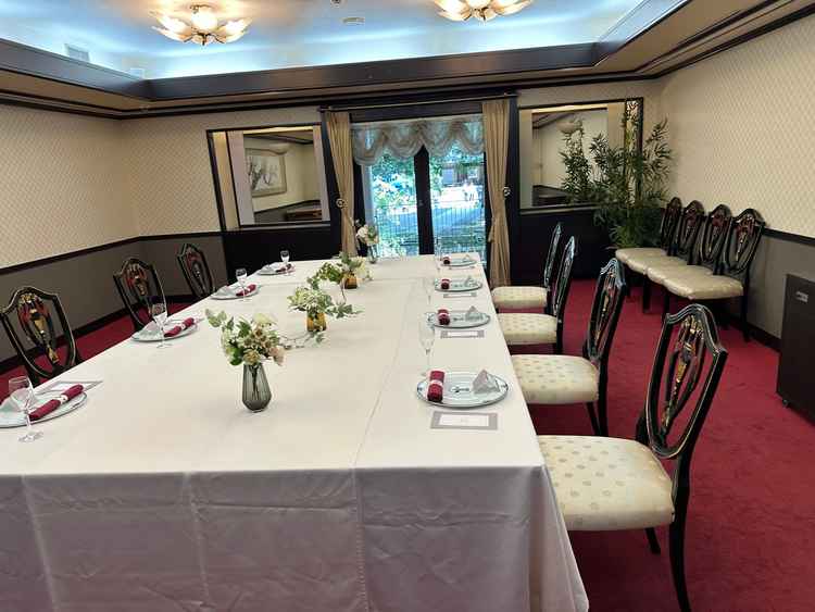 会食会場「楷」の様子