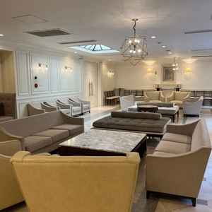 待機スペース。広々しており、ゲストに手狭な思いをさせることはなさそう。