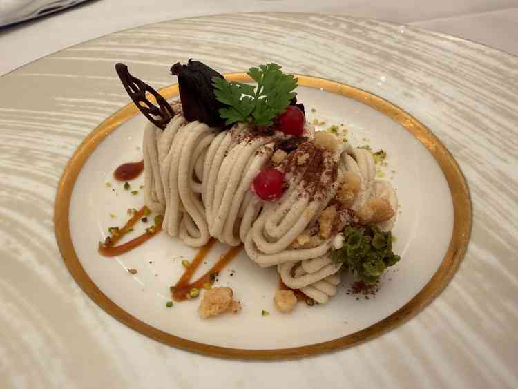 デザートのモンブラン