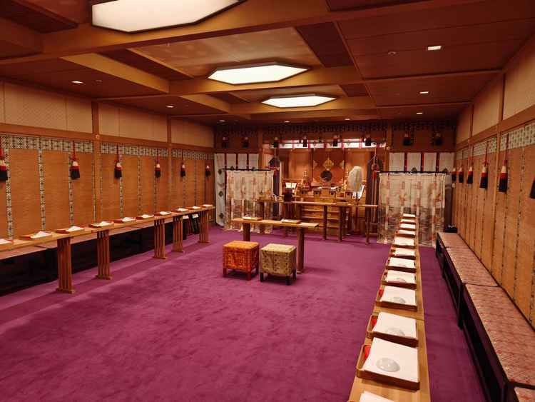 神前式会場も備わっている。