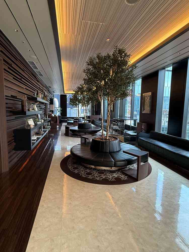 待合室は落ち着いた雰囲気で、銀座らしい高級感を感じました。