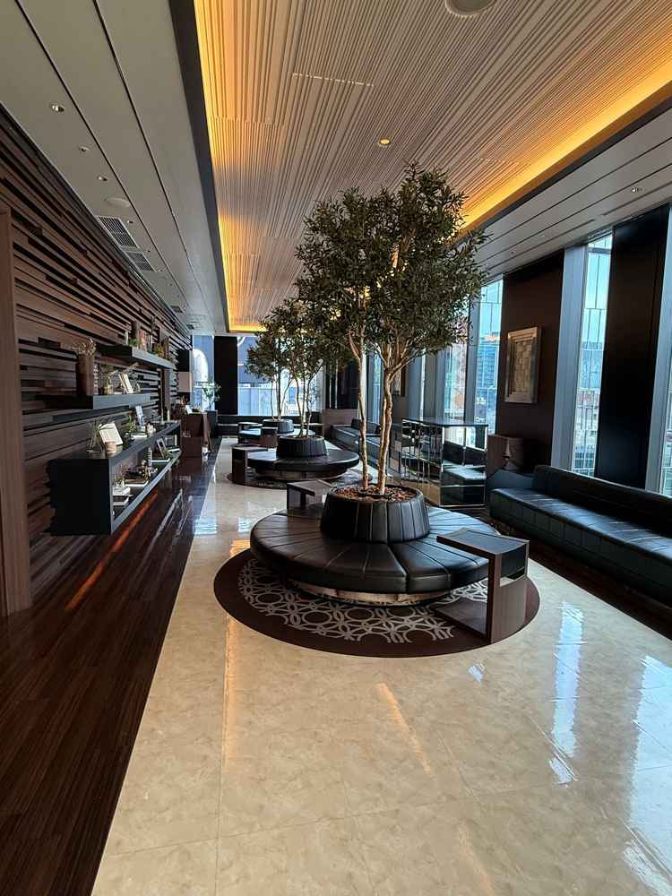 待合室は落ち着いた雰囲気で、銀座らしい高級感を感じました。