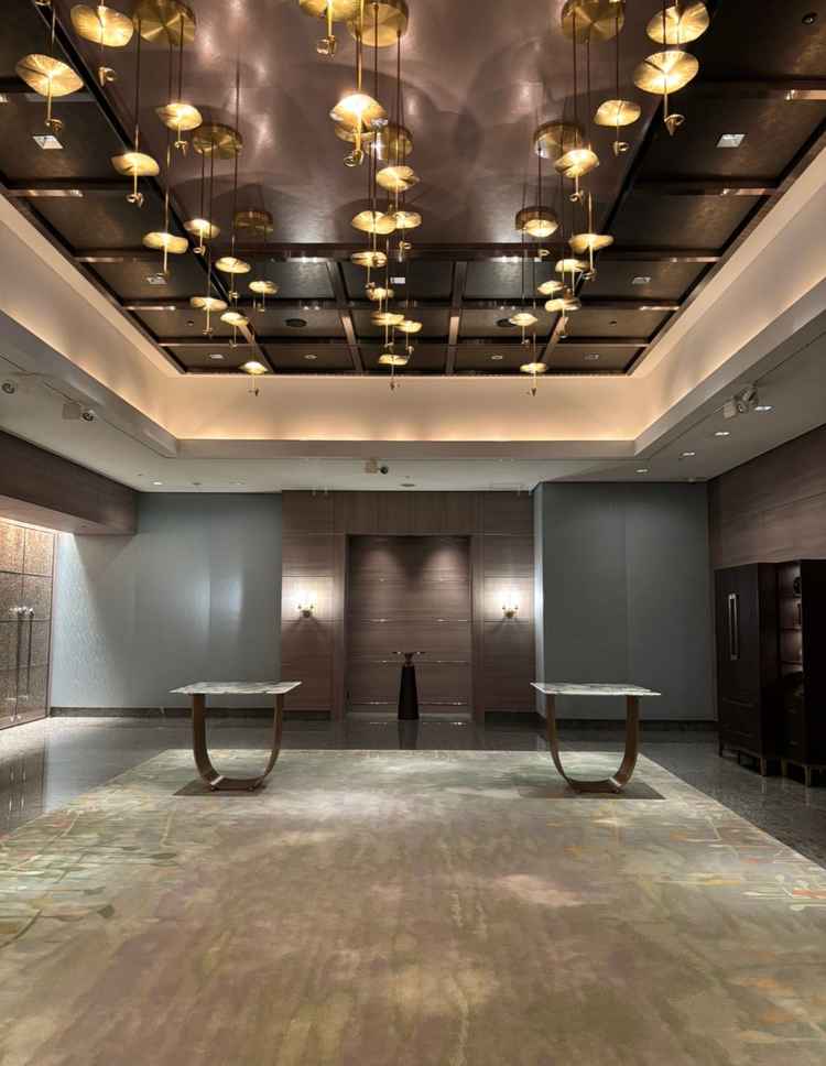 ウェルカムスペースから格式の高さが伝わります。