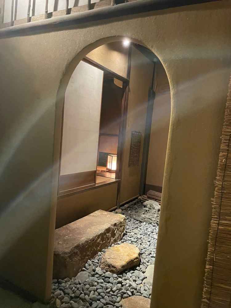 旧三井邸のお茶室。昔からの空間を残しておられるのが素敵でした。