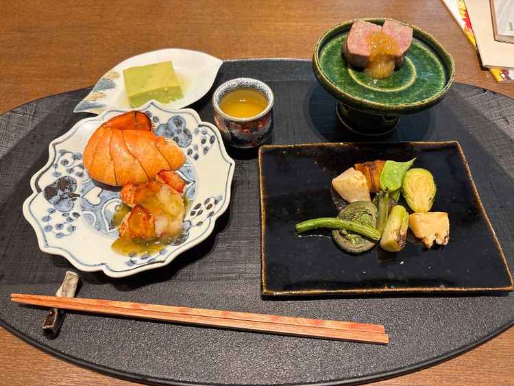 試食の写真。出汁がとても美味しかった。