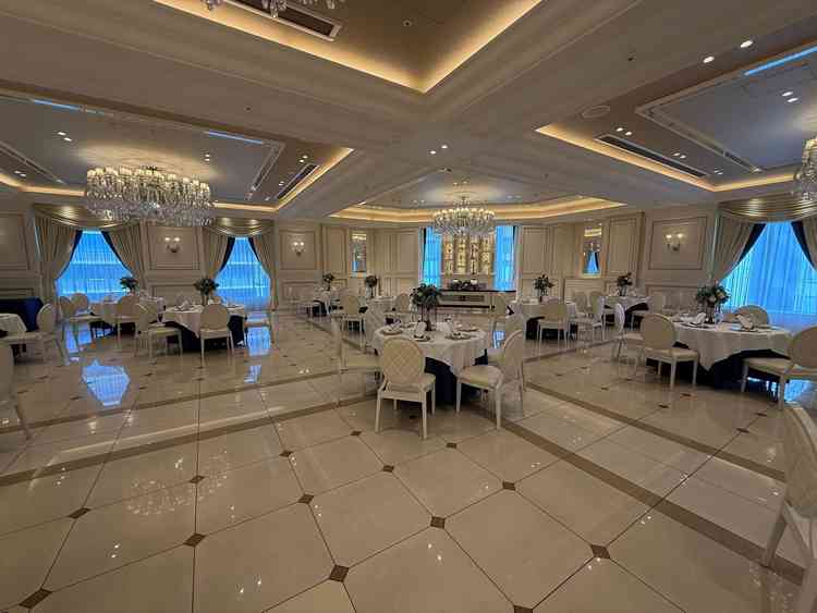 披露宴は景色もよく広さもちょうど良い。