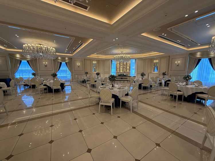 披露宴は景色もよく広さもちょうど良い。