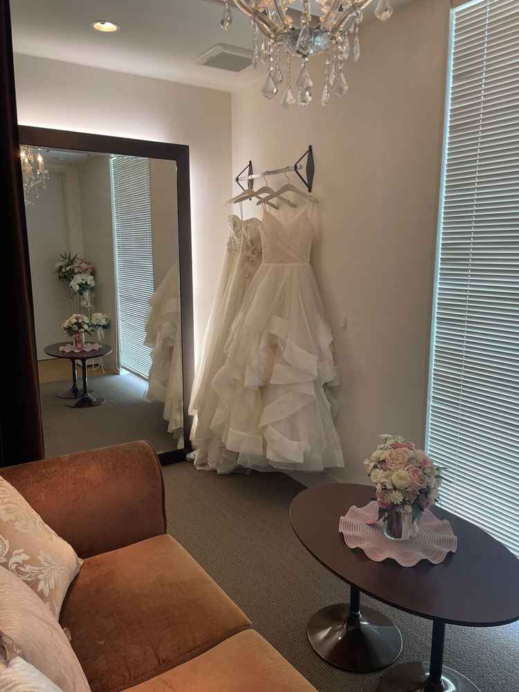 新婦の控室もゆったりとしていました。