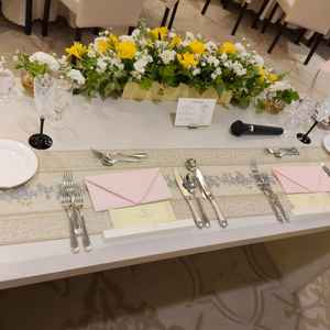 高砂からゲストを見渡すことができるいい会場でした。