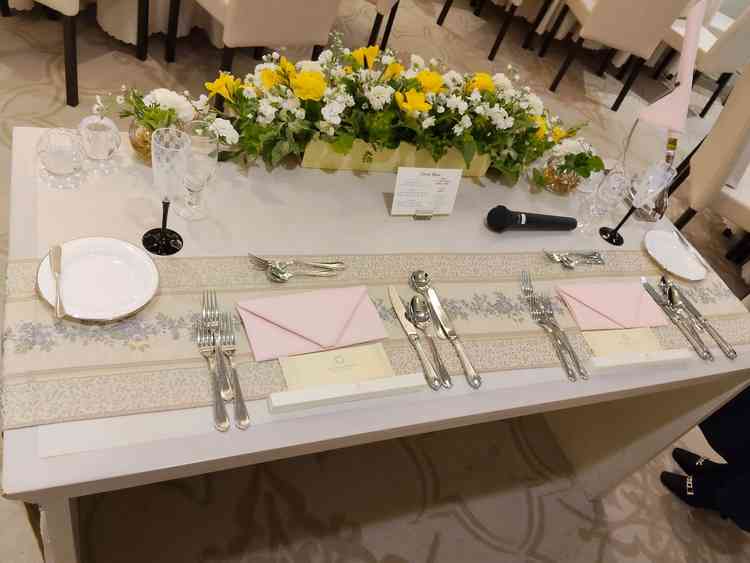 高砂からゲストを見渡すことができるいい会場でした。