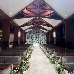 最上階のチャペル。開放的で素敵でした。生演奏をして頂けることも魅力的でした。