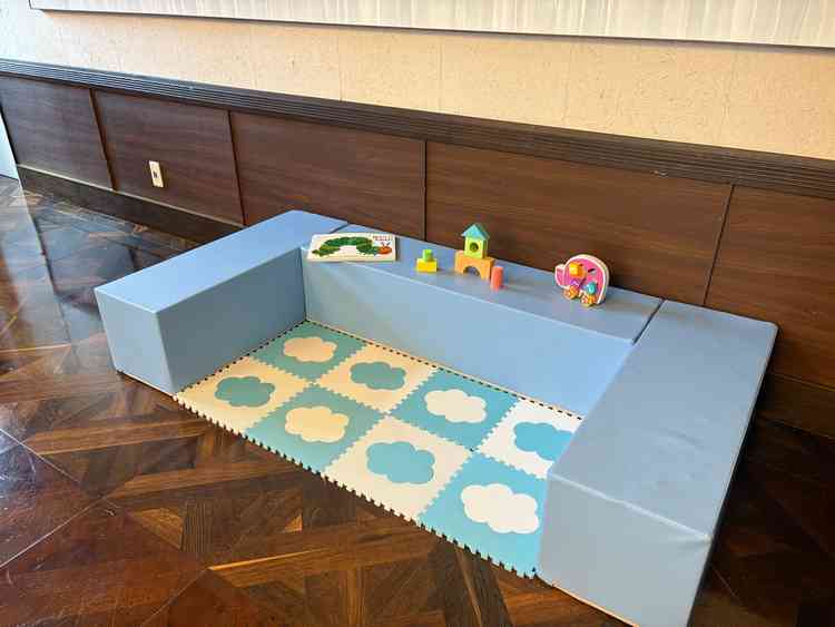 お子様への配慮が素晴らしい式場でした。会場内に任意でお子様スペースも配置できるとのこと