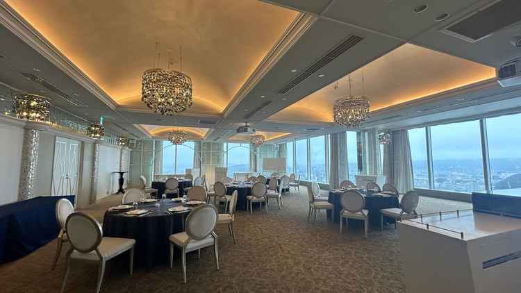 展望の良い披露宴会場