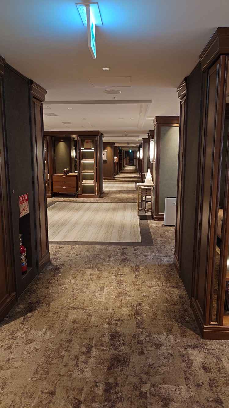 宿泊者受付（フォトスポットとして案内された）