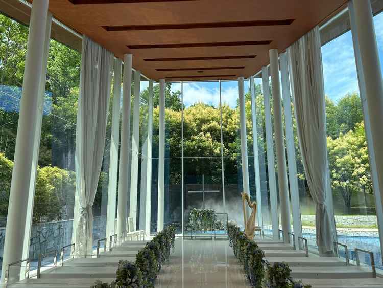 挙式会場が綺麗