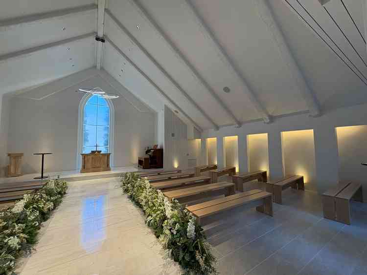 チャペルサイドの様子。