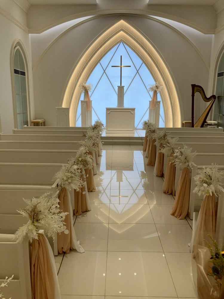 もう１つのチャペル。ゴージャスな雰囲気でこちらも素敵でした。