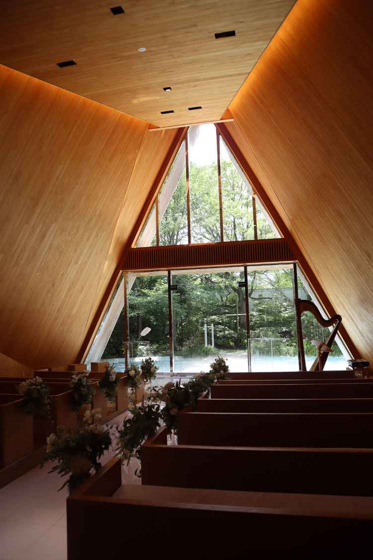 チャペルの綺麗さと匂いがすごく良かったです。ここで式を挙げられるのを楽しみにしています。