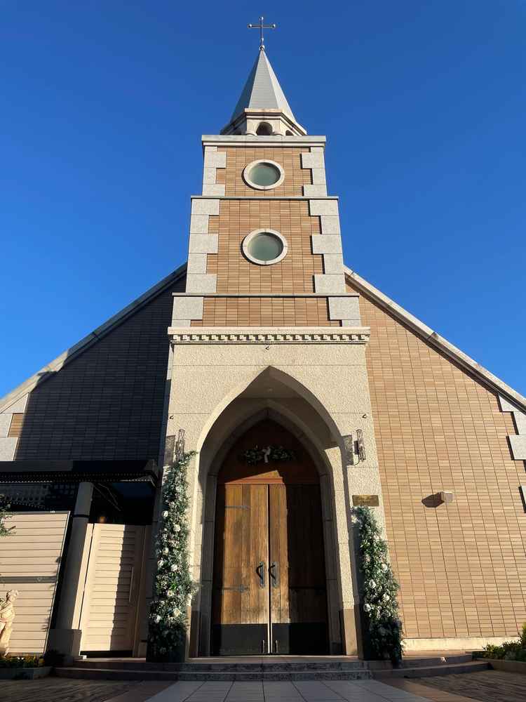 独立型チャペルの外観。