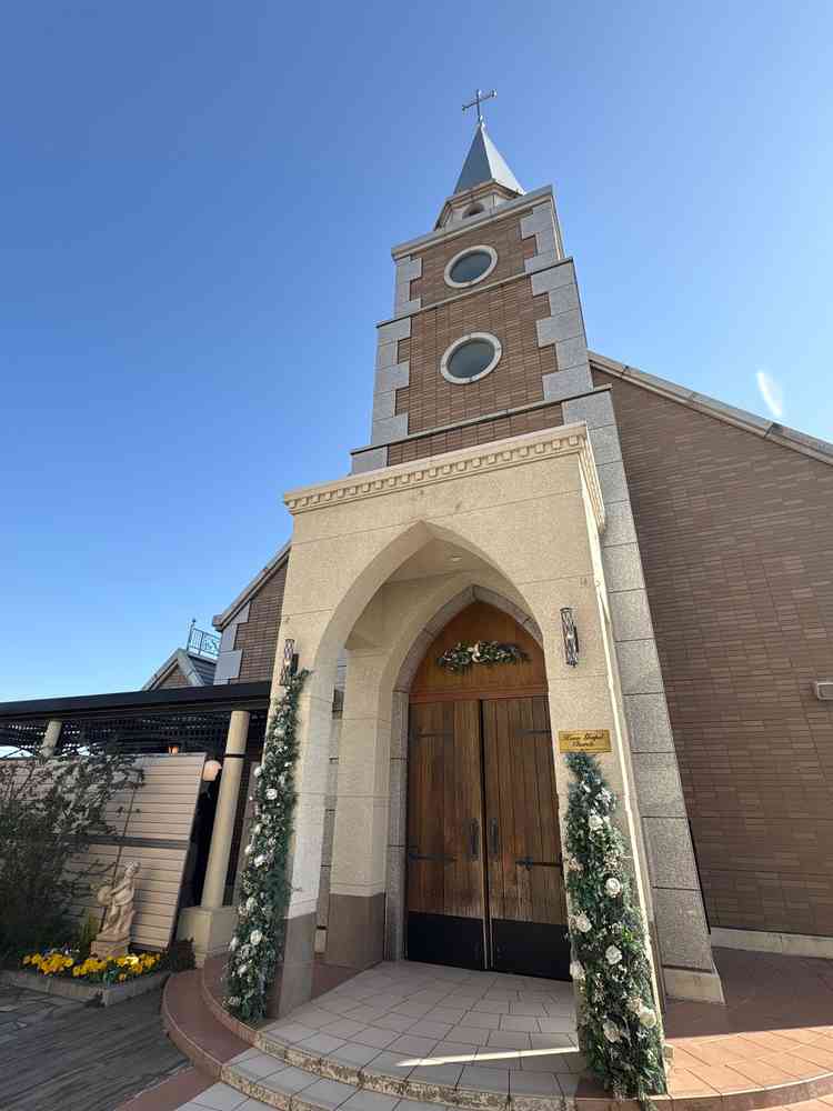 屋上にあるチャペル