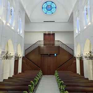 とても綺麗で明るい式場