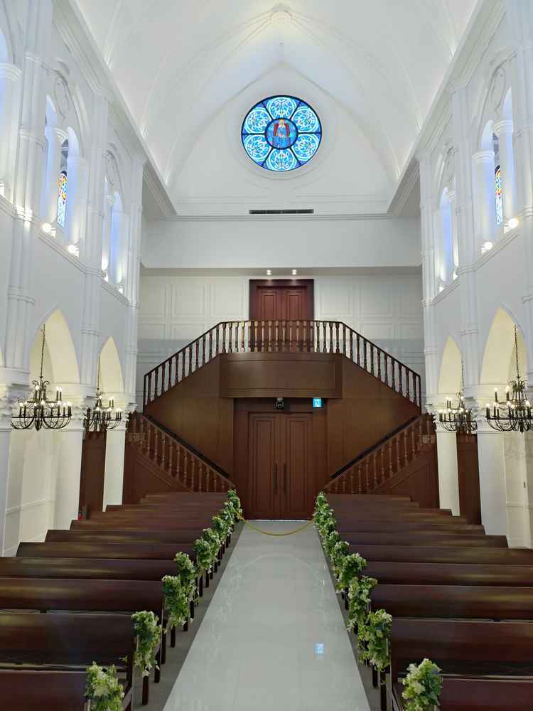 とても綺麗で明るい式場