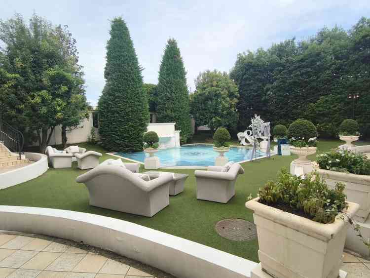 広いガーデン。