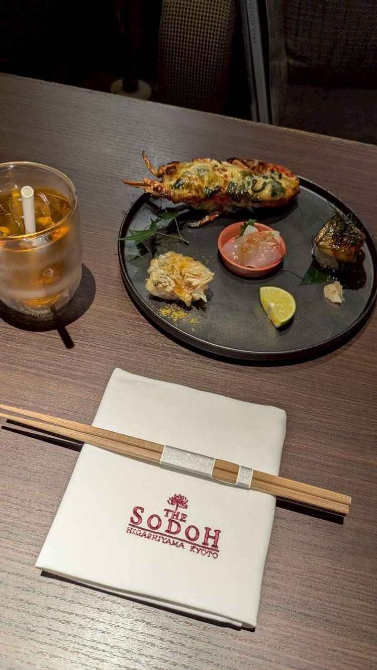 試食の料理の写真。和洋折衷の料理で美味しかったです。