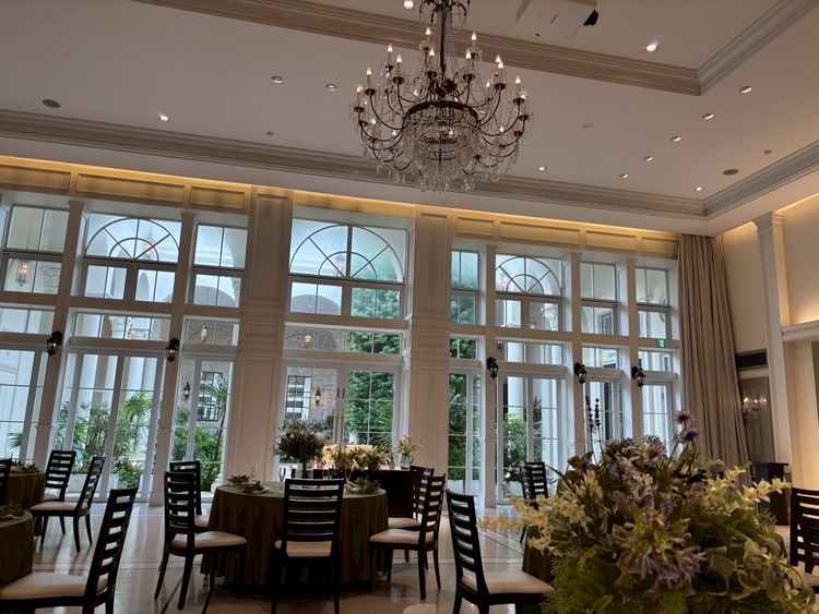 披露宴会場(真ん中)です。