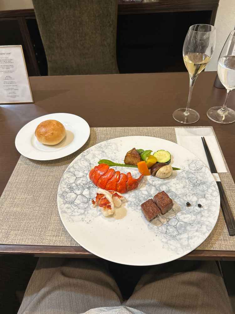 試食の料理