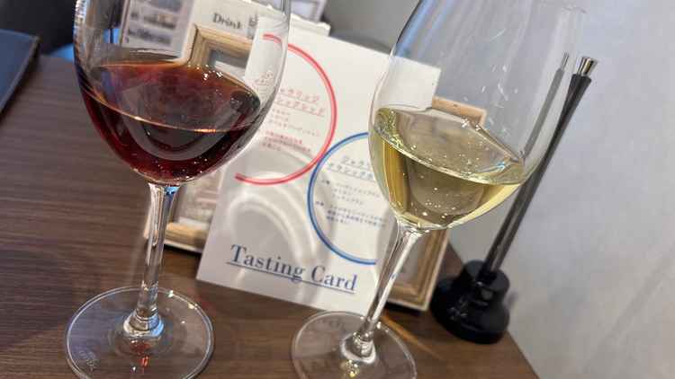 ペアリングのワイン。オーストラリアのここでしか飲めないワインで、香りも良く料理にもとても合いました。