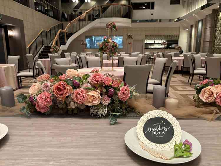 披露宴会場全体図になります。