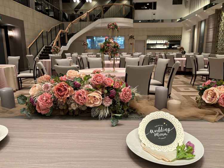 披露宴会場全体図になります。