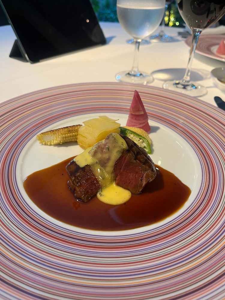 試食内容。とても美味しかった。シェフにお礼を言いたい。